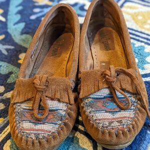 Minnetonka Suede Leather Moccasins 7.5